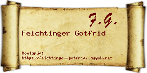 Feichtinger Gotfrid névjegykártya